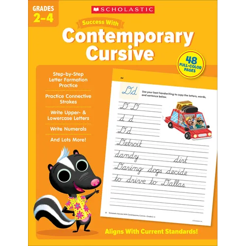 Scholastic Success with Contemporary Cursive Grades 2-4 Workbook