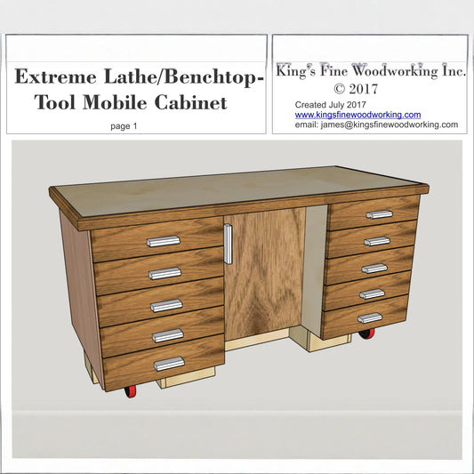 Extreme Lathe/Benchtop-Tool Mobile Cabinet Plans