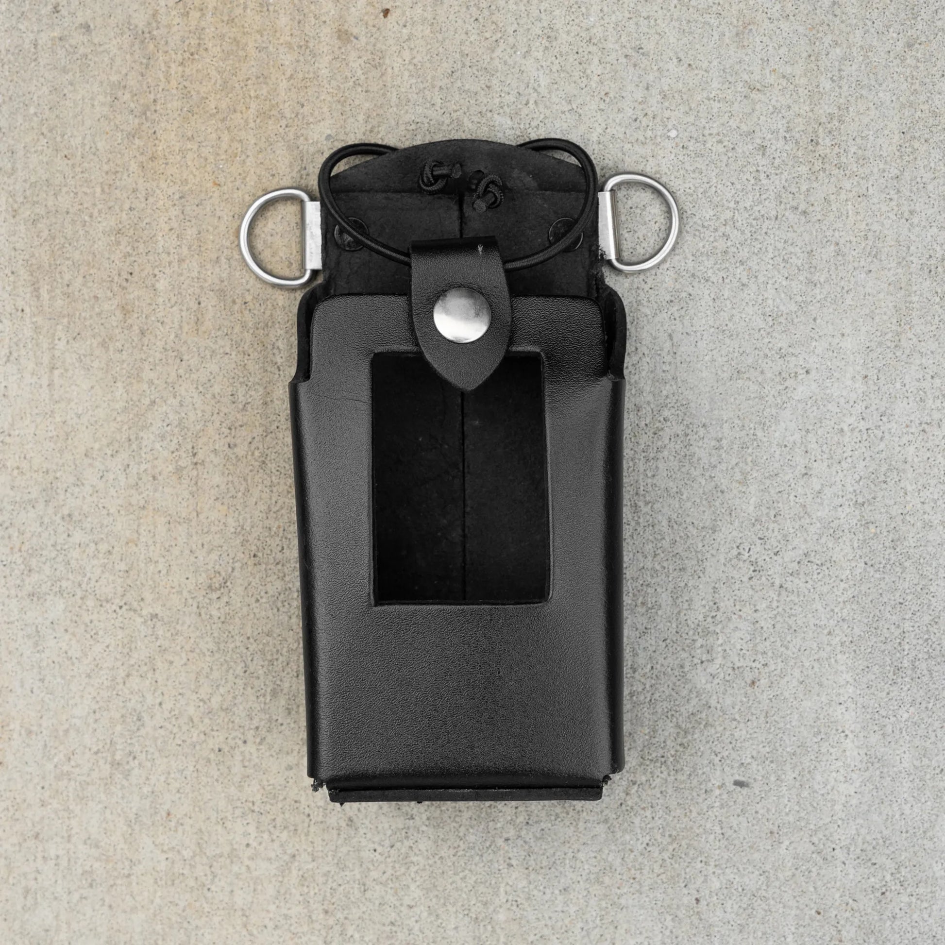 Leather Radio Carrier (w Window for Screen)