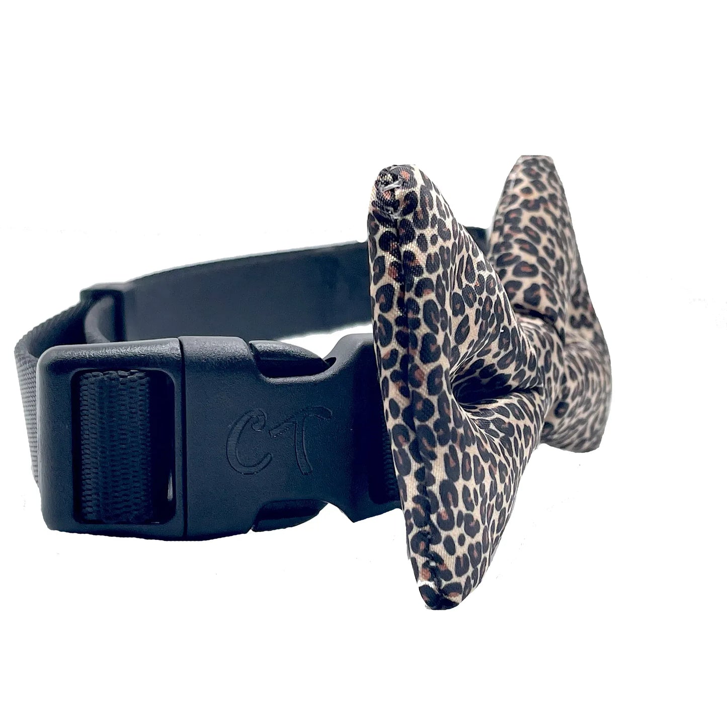 Leopard Print Dog Bow Tie