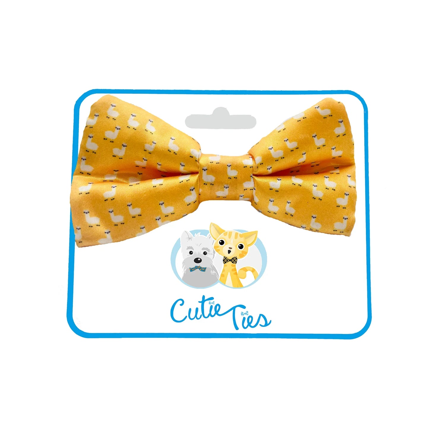 Llama Yellow Dog Bow Tie
