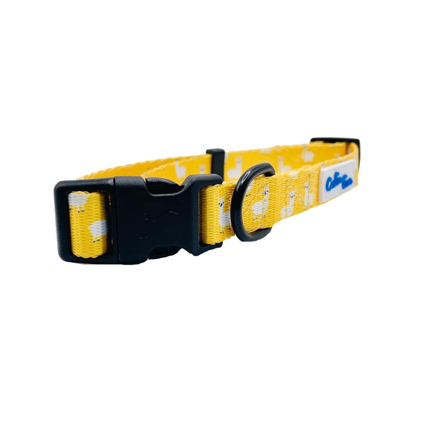 Llama Yellow Dog Collar