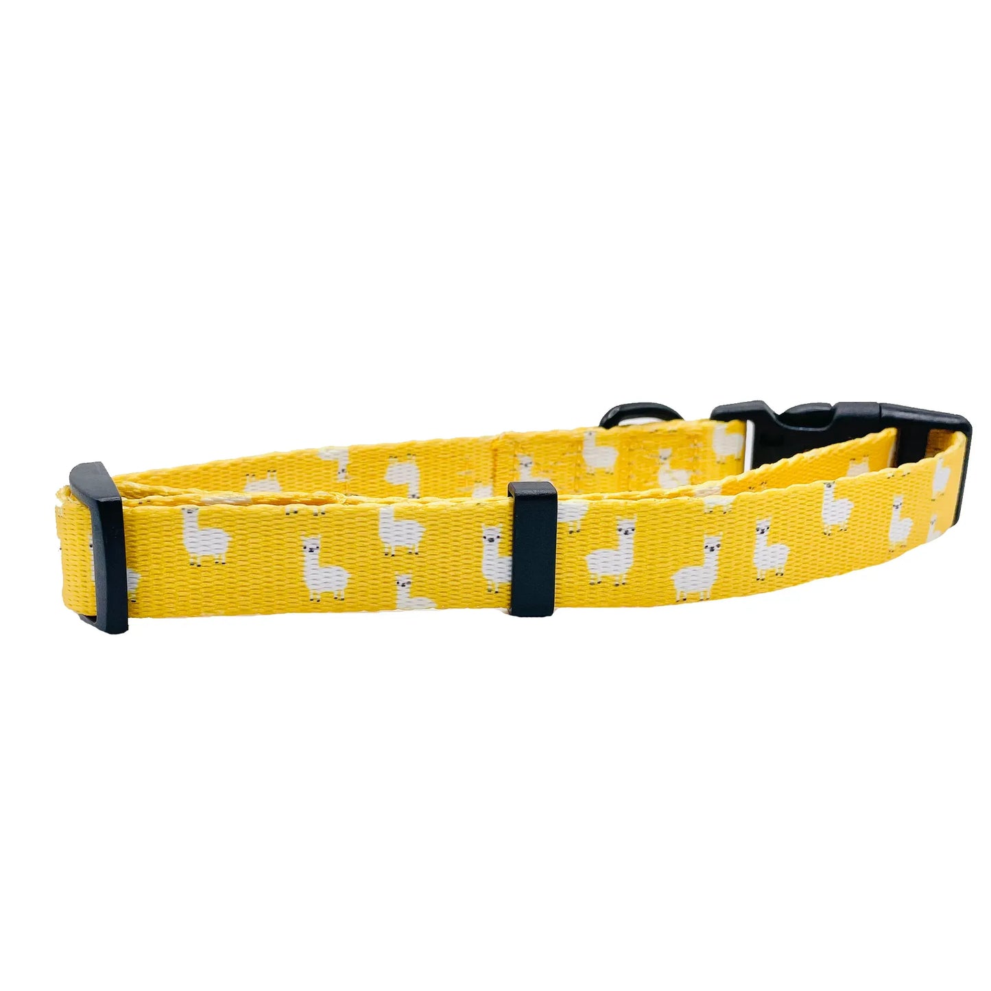 Llama Yellow Dog Collar