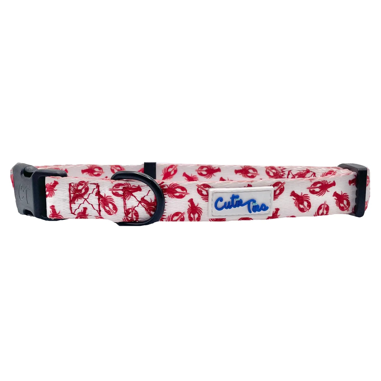 Lobster White Dog Collar