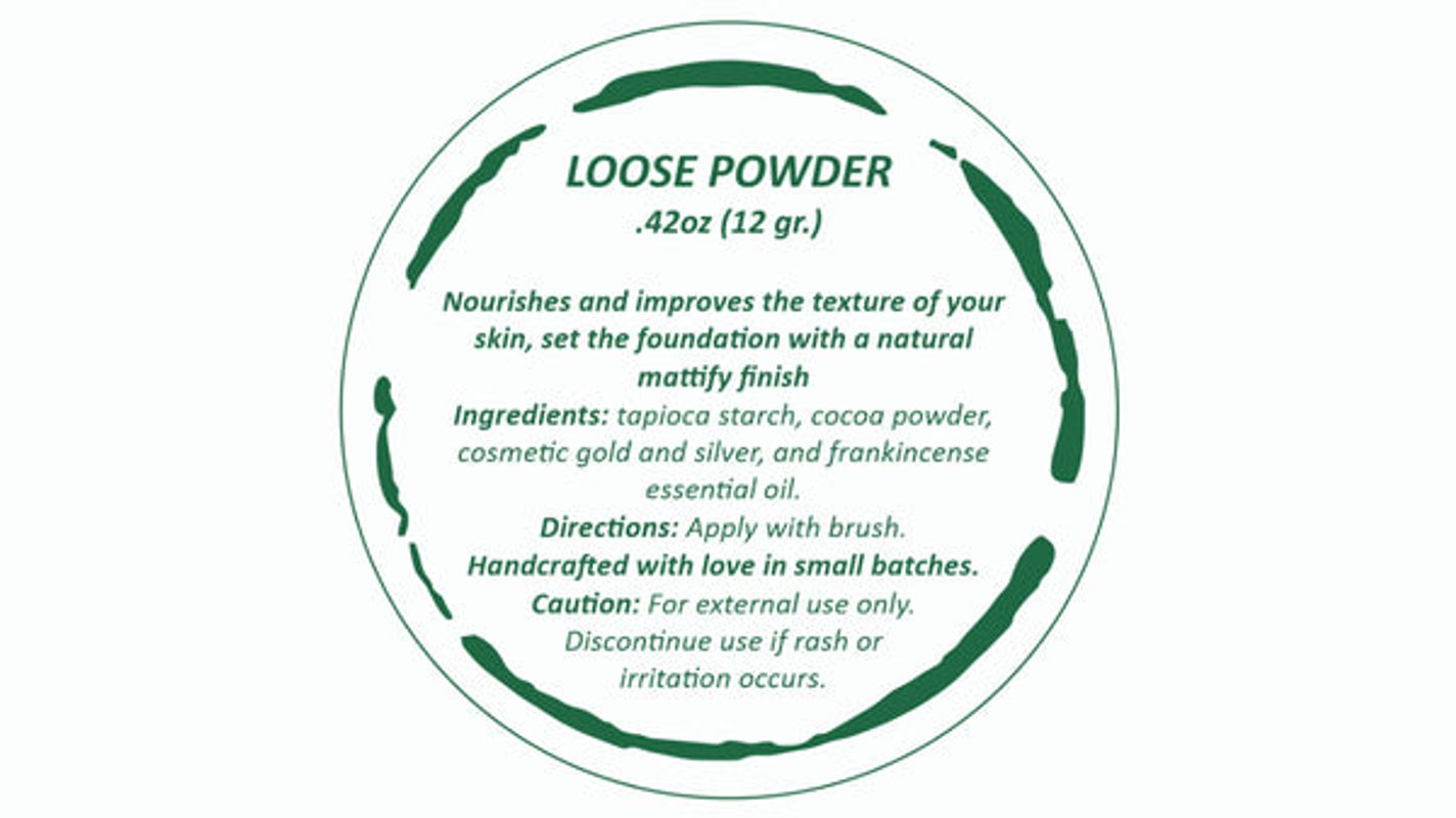 All-Natural Bronzer Loose Powder. Eco-Friendly