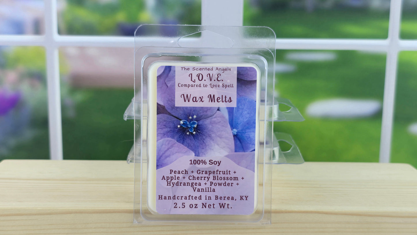 Love Spell Soy Wax Melts (Clamshells & Squeezable Wax)