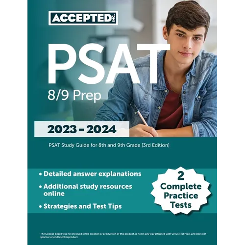 PSAT 8/9 Prep 2023-2024: 2 Complete Practice Tests, PSAT Study Guide for 8th and 9th Grade [3rd Edition]