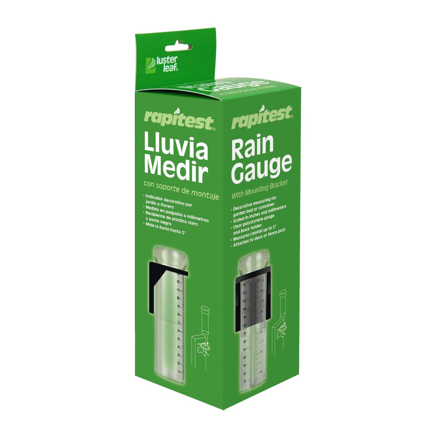 Luster Leaf Rapitest Rain Gauge with Bracket 1638