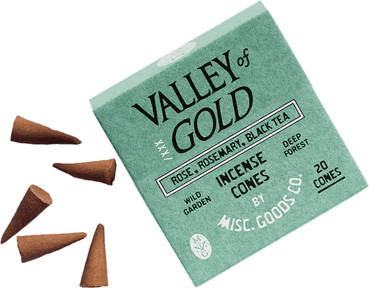 "Valley of Gold" Cone Incense