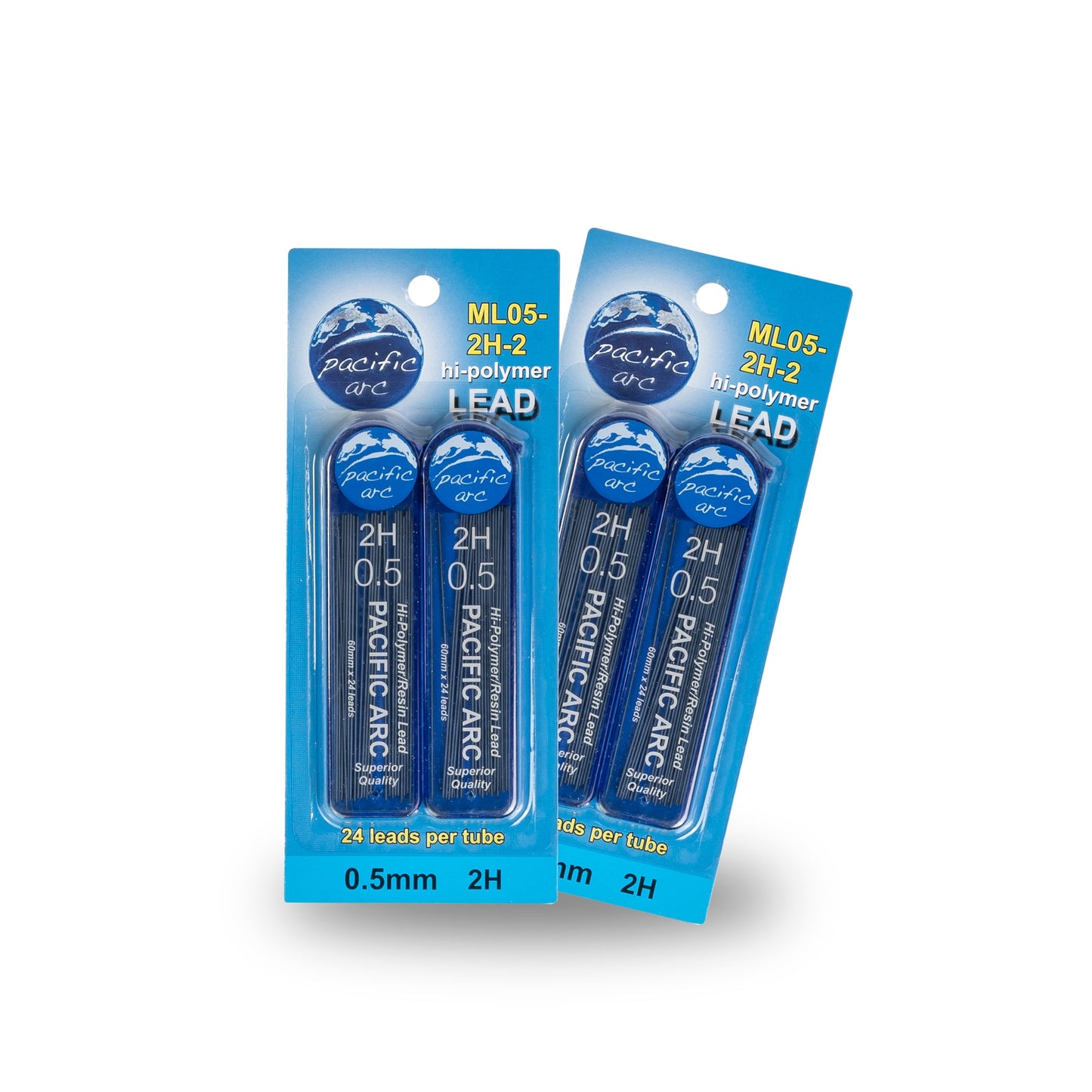 Pacific Arc Mechanical Pencil Refill lead,- 96 or 72 leads - 2H, H, HB, or B - For Art, Sketching, Technical Drawing