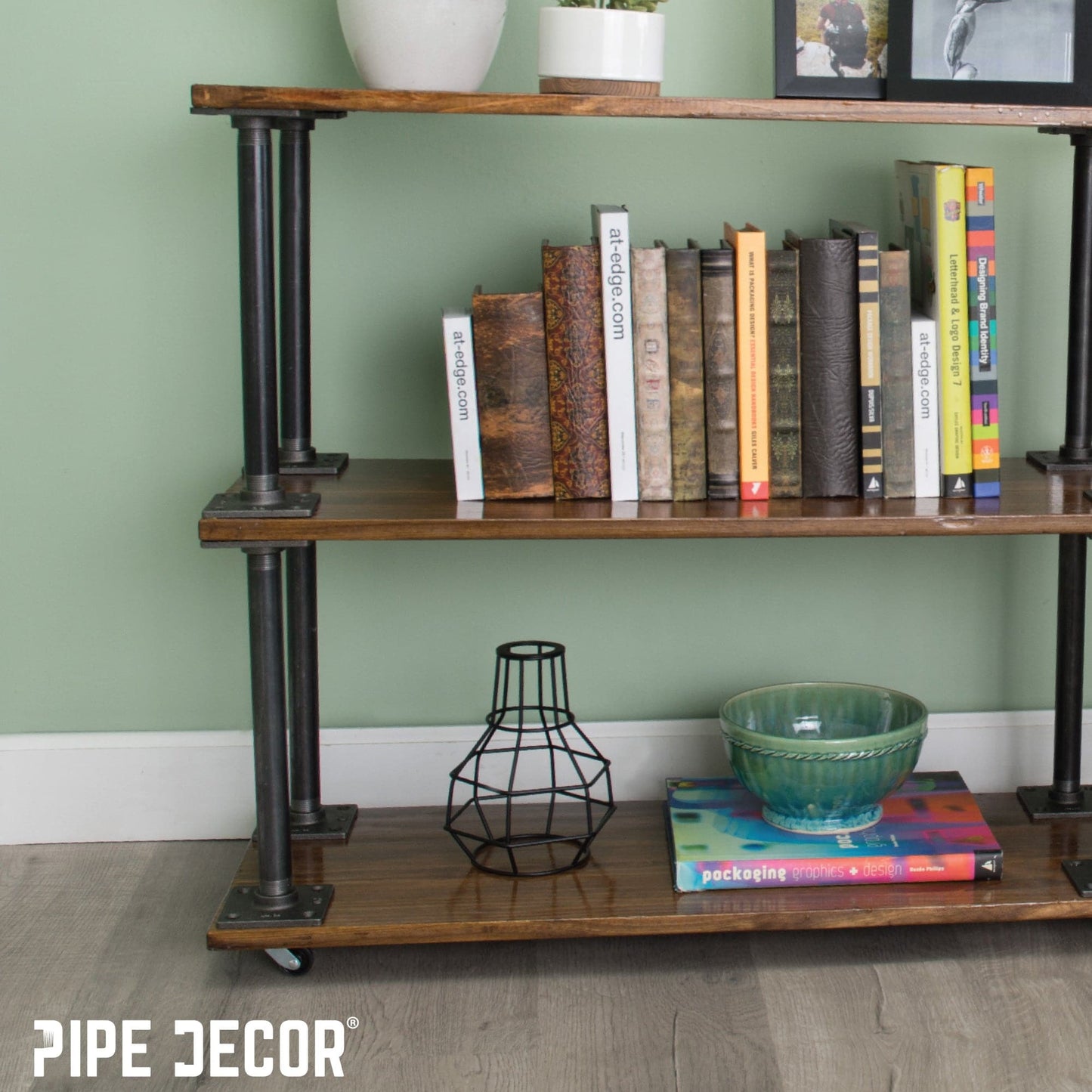 1/2 in. Black Square Mini Flange