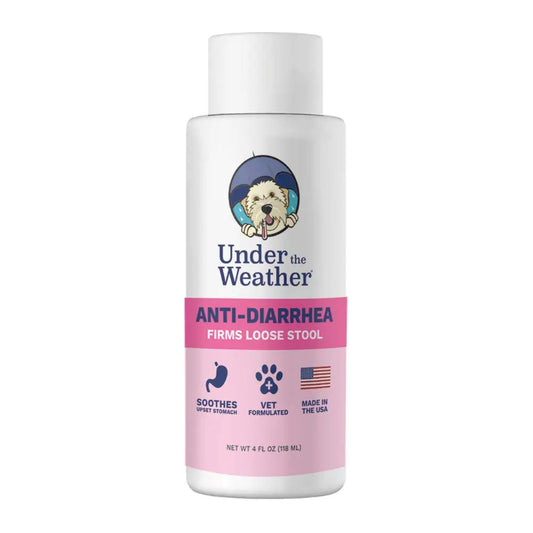 Under the Weather Anti-Diarrhea Liquid - Dog Anti Diarrhea Medication (4 oz Bottle)