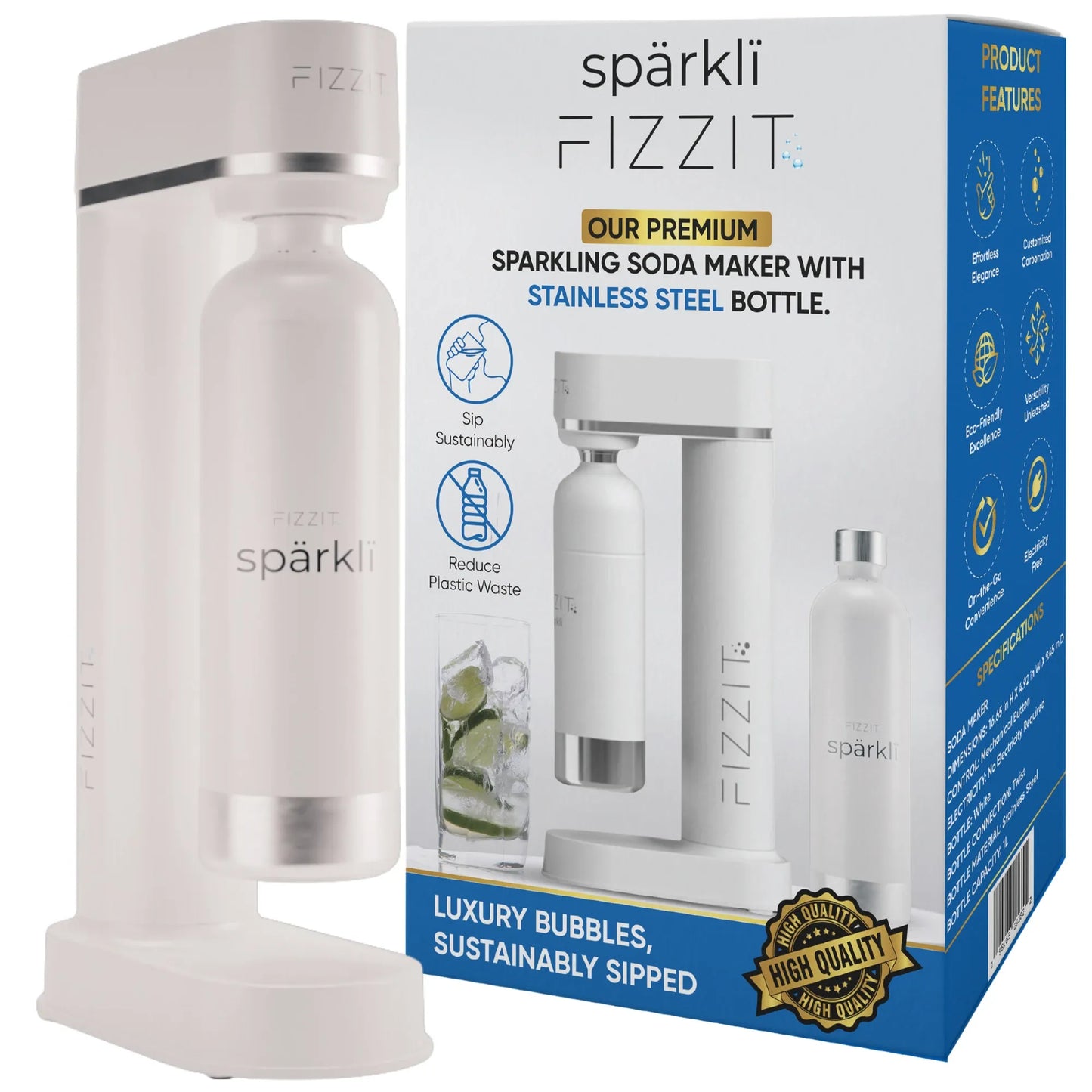 Spärklï Value Pack: Customize Your Hydration with Extra CO2 Gas Cylinders
