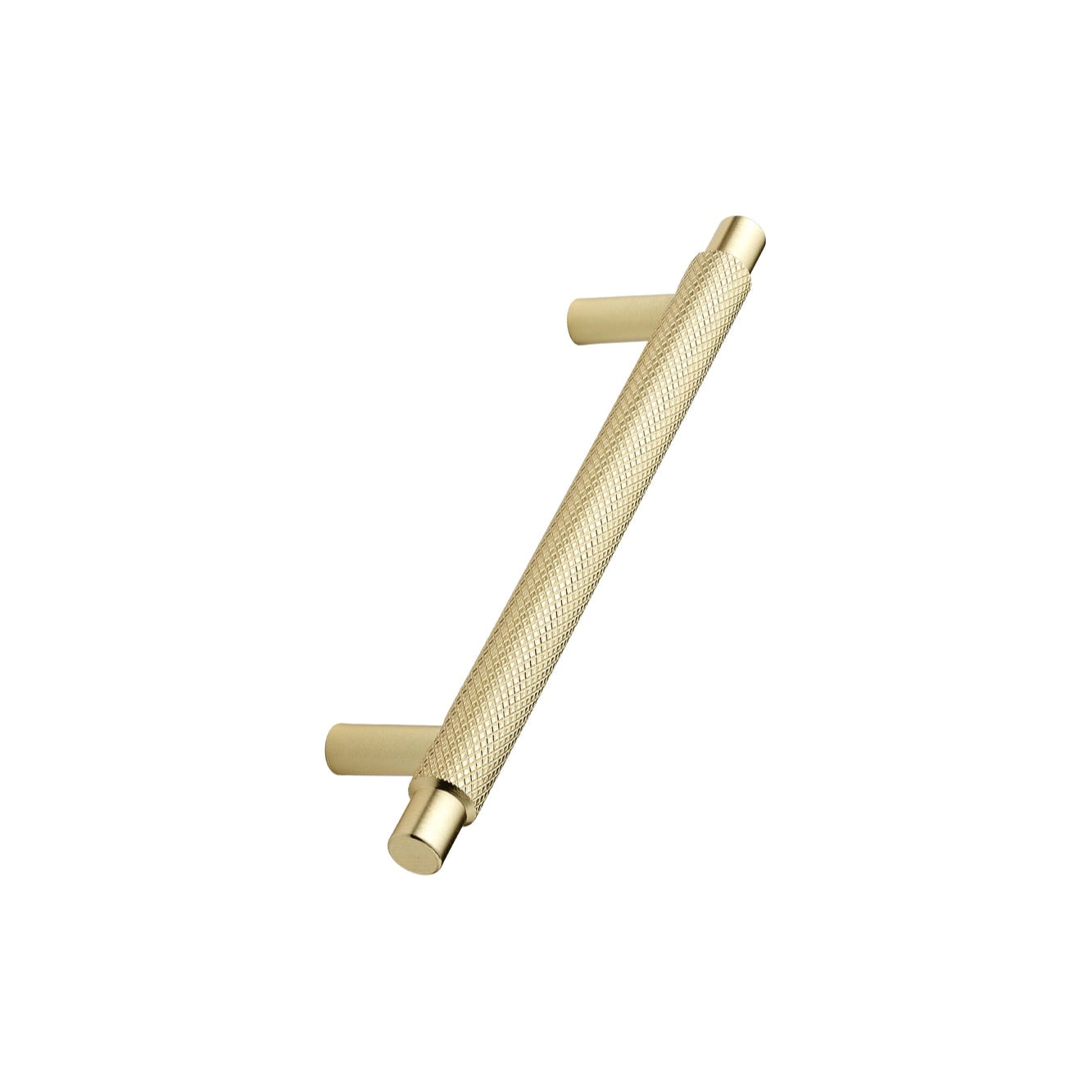 Brushed Gold "Manor" Knurled Cabinet Knobs and Drawer Pulls