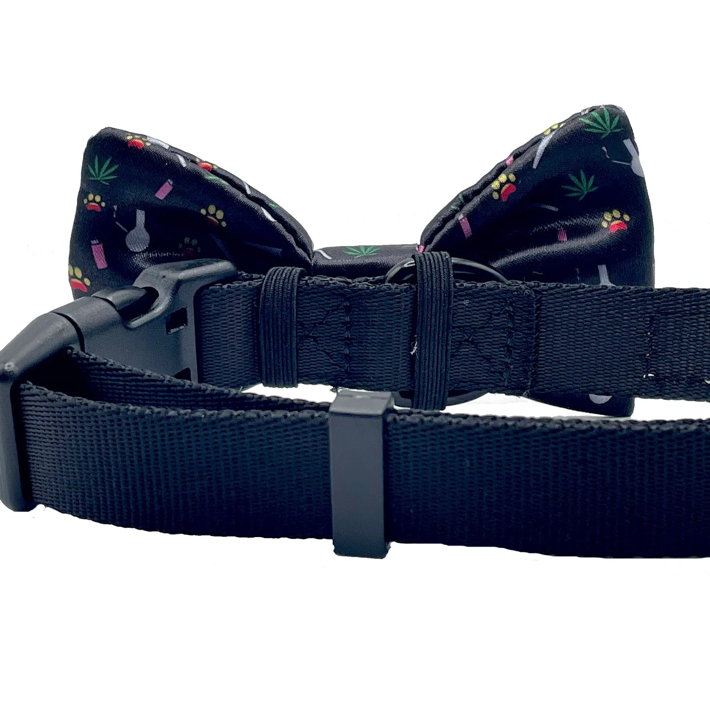 Marijuana Black Dog Bow Tie