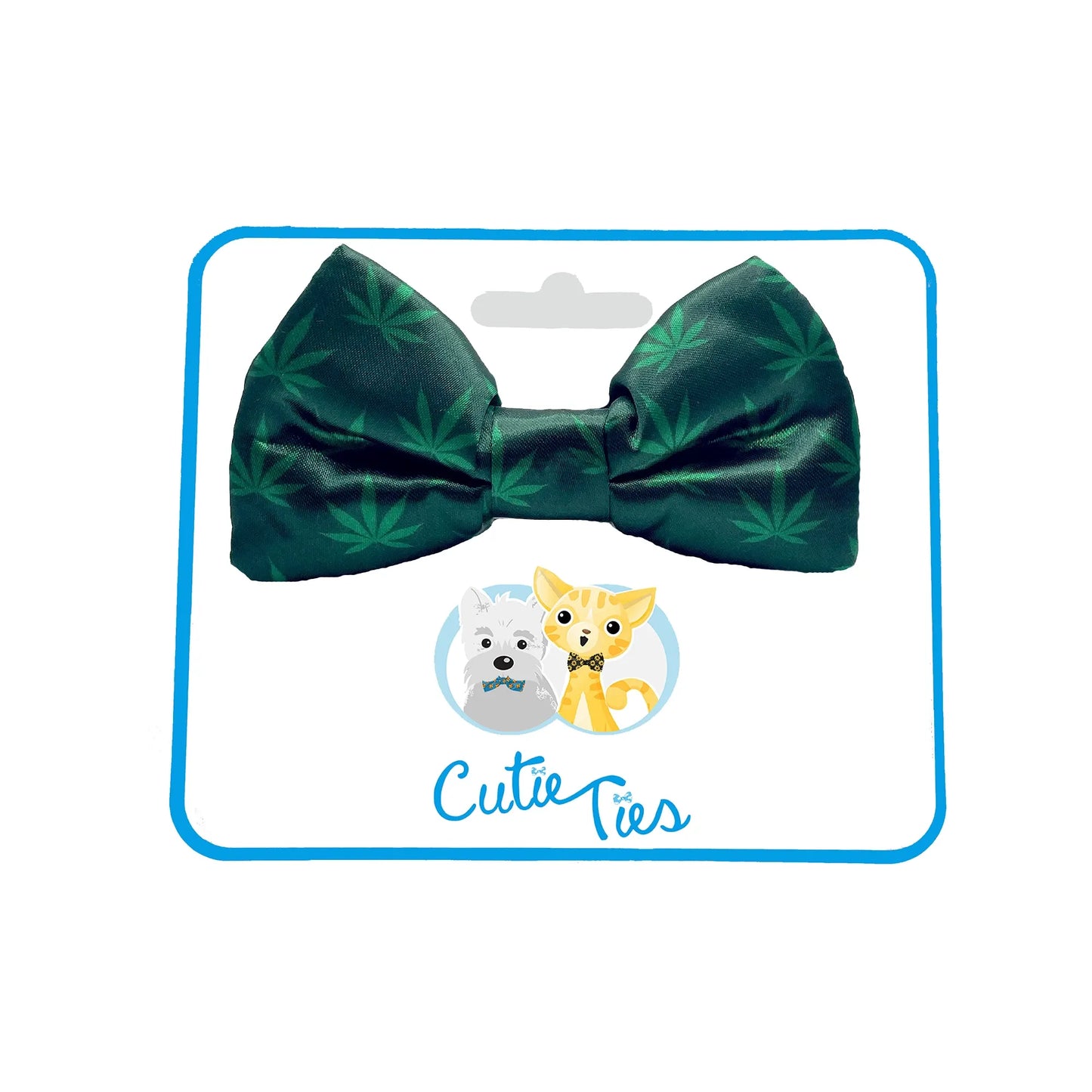 Mary Jane Marijuana Dog Bow Tie