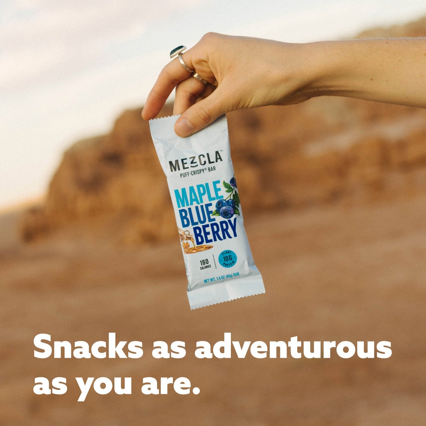 Mezcla Maple Blueberry Bars - 12 bars x 1.4 oz case