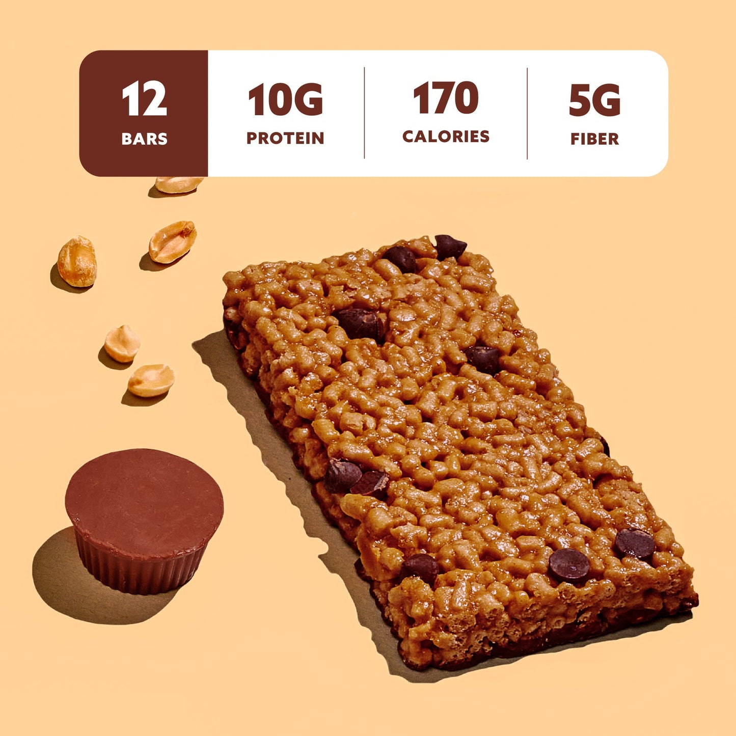 Mezcla Peanut Butter Chocolate Bars - 12 bars x 1.4 oz case