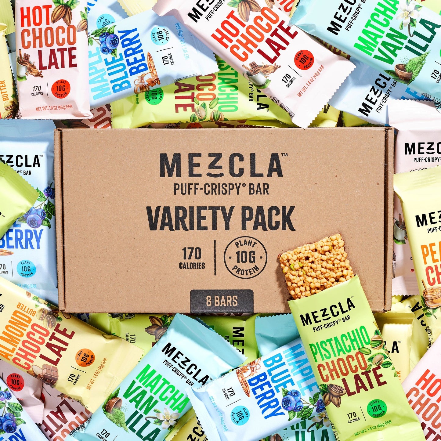 Mezcla Bars Variety Pack Sampler - 8 Bars x 1.4 oz case