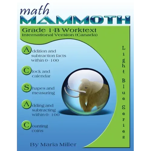 Math Mammoth Grade 1-B Worktext (Canadian Version)