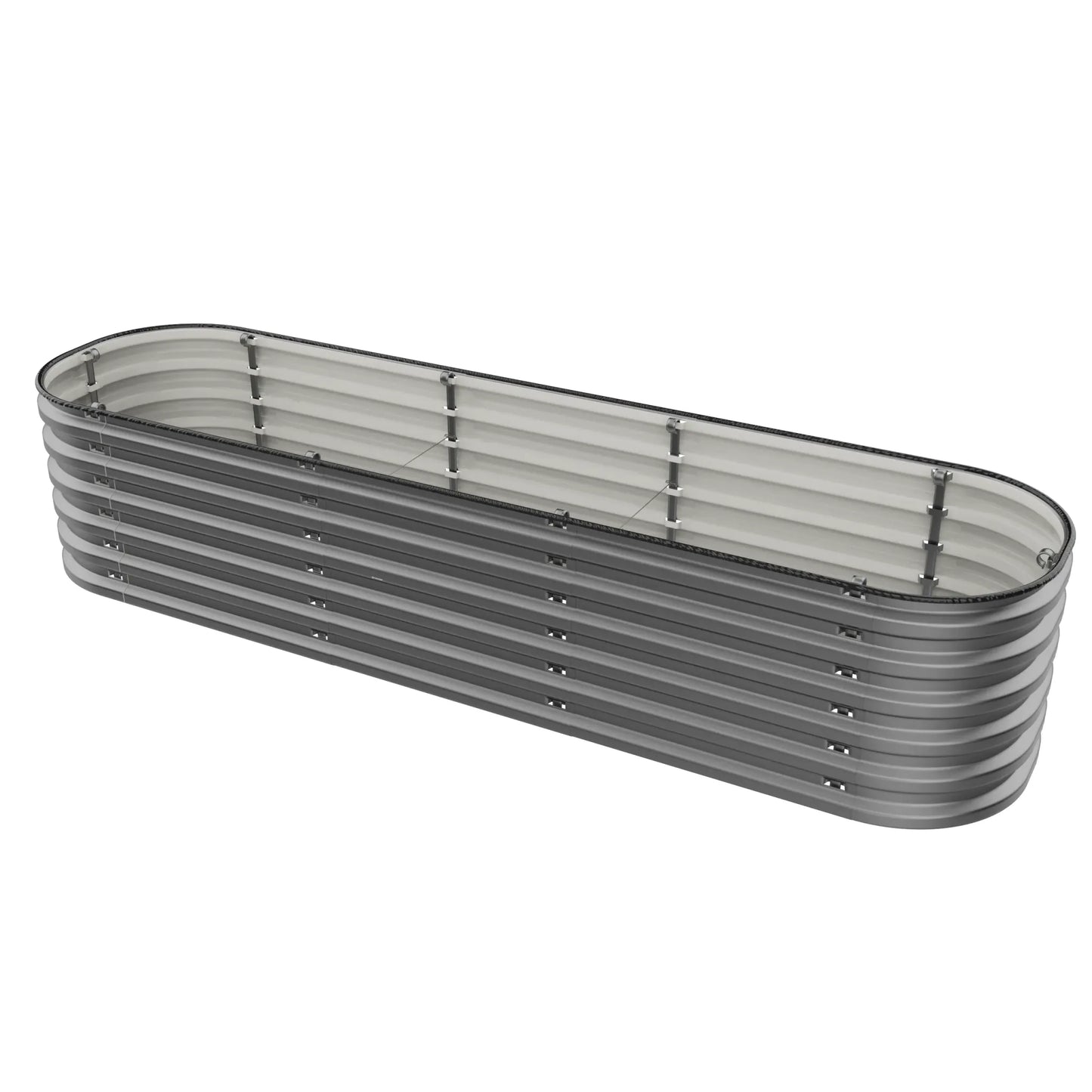 17" Tall 6 In 1 "No Tools Needed" Metal Raised Garden Bed Kit