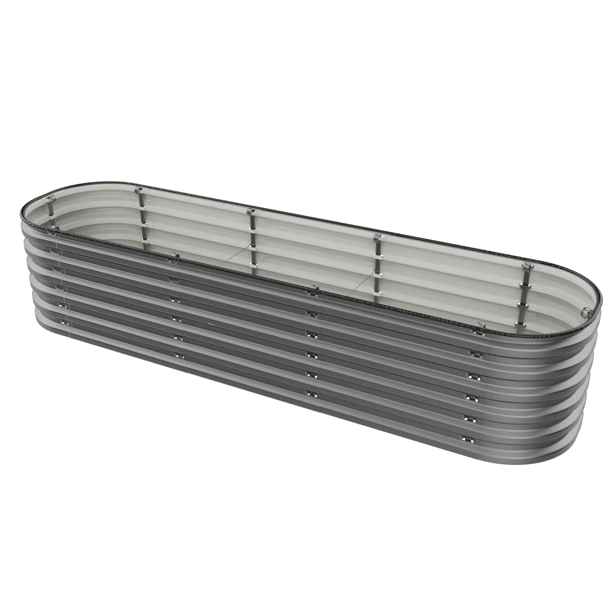 17" Tall 6 In 1 "No Tools Needed" Metal Raised Garden Bed Kit
