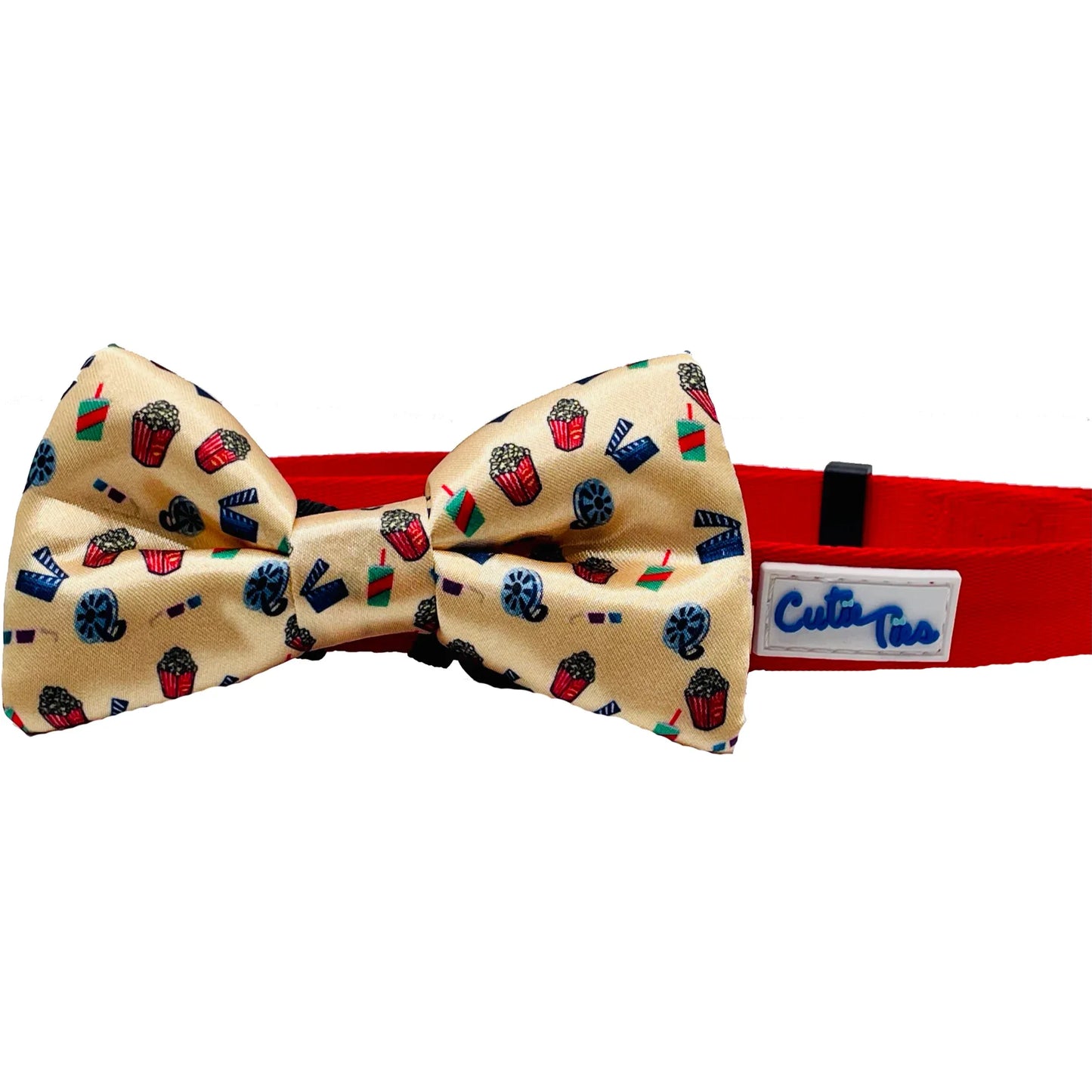 Movie Night Dog Bow Tie