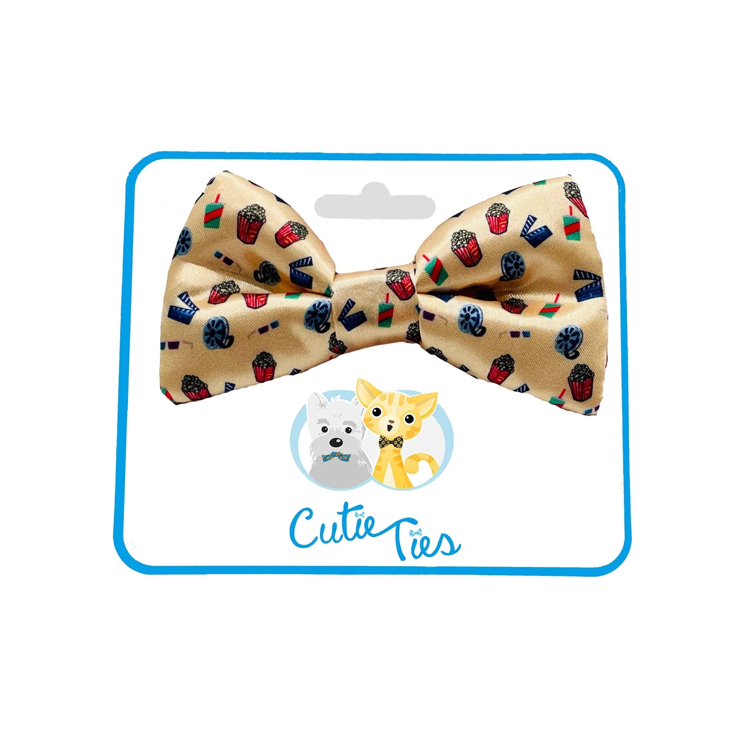 Movie Night Dog Bow Tie