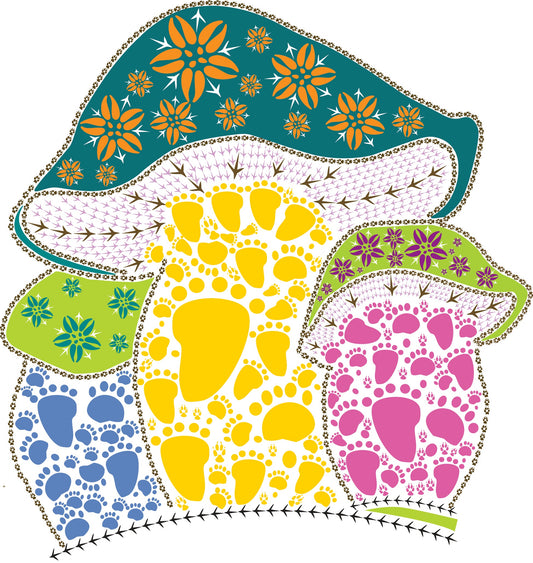 70s Mushroom Vinyl Decal