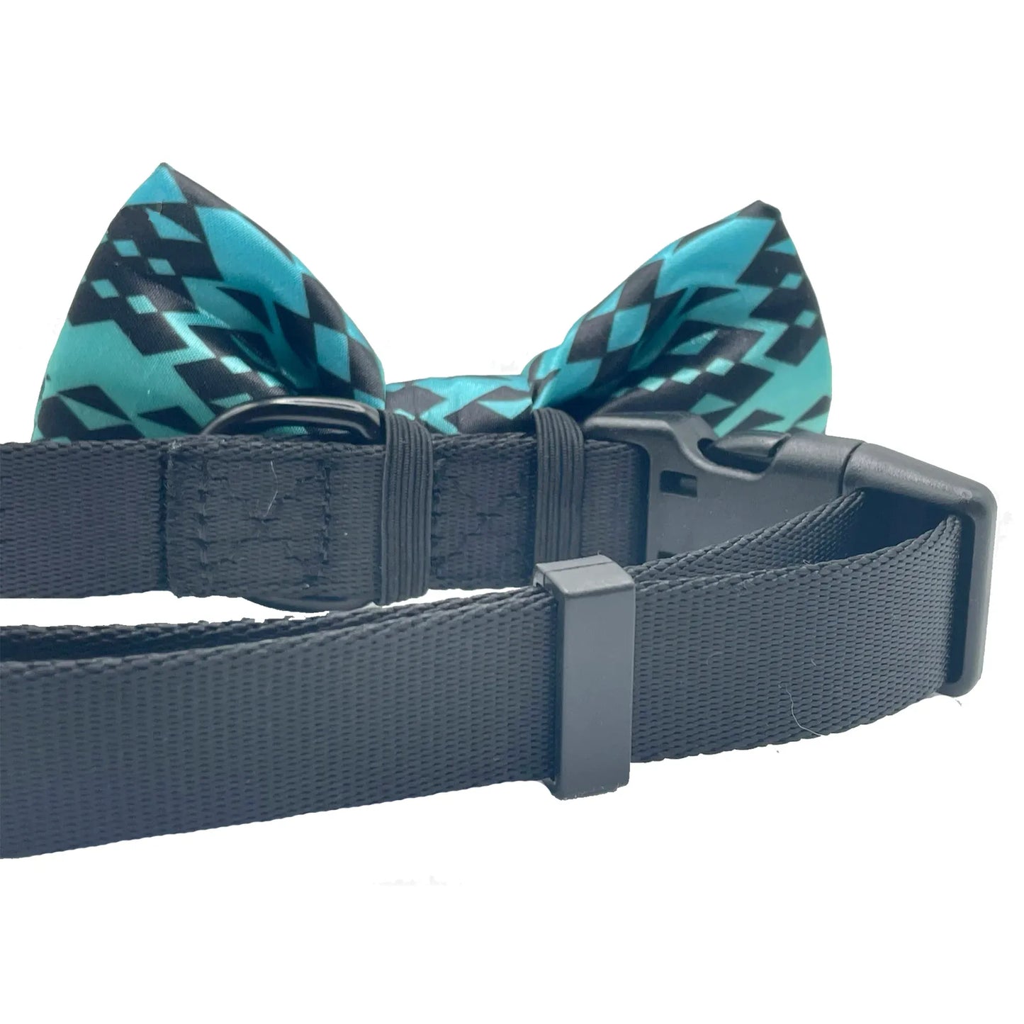 My Tribe Turquoise Dog Bow Tie