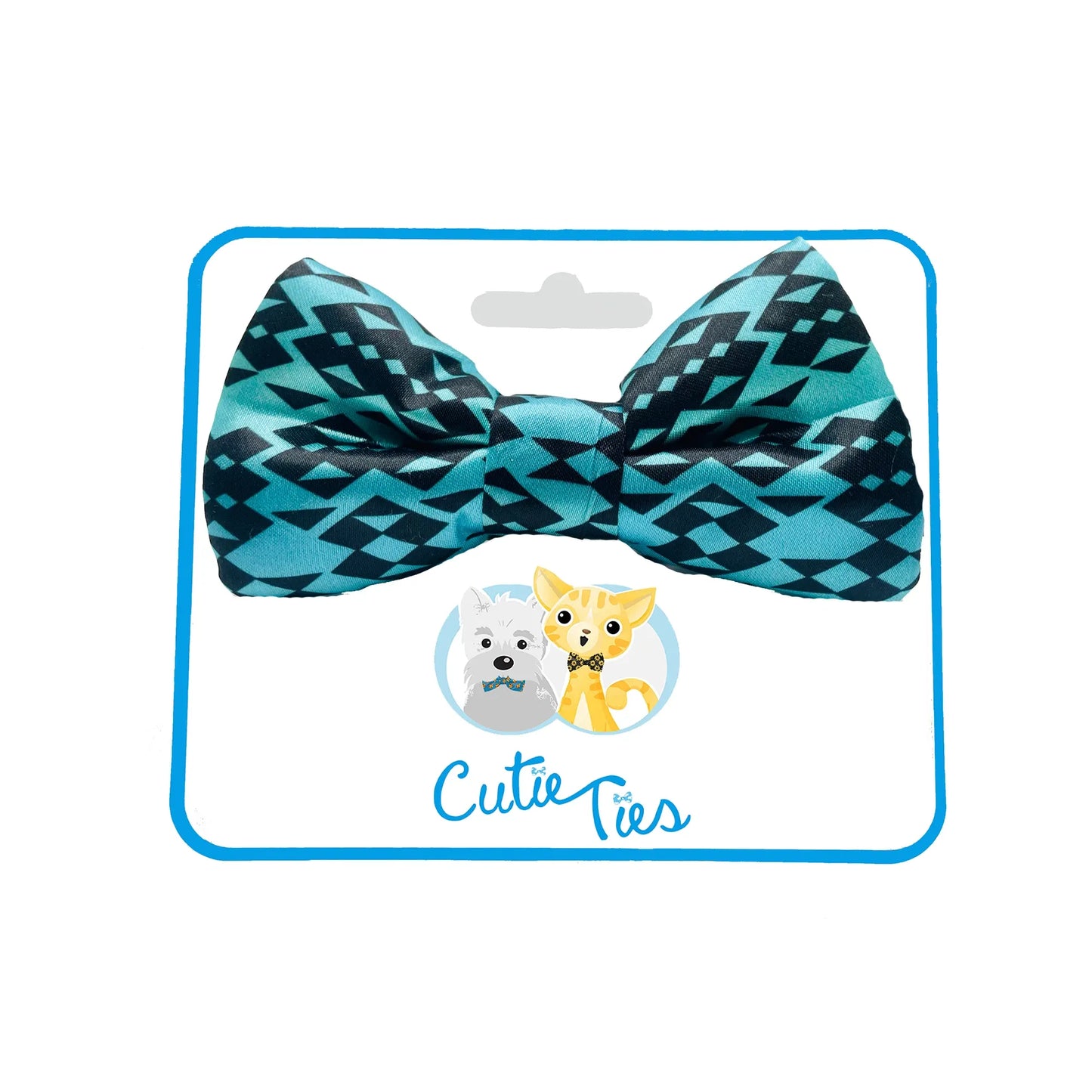 My Tribe Turquoise Dog Bow Tie