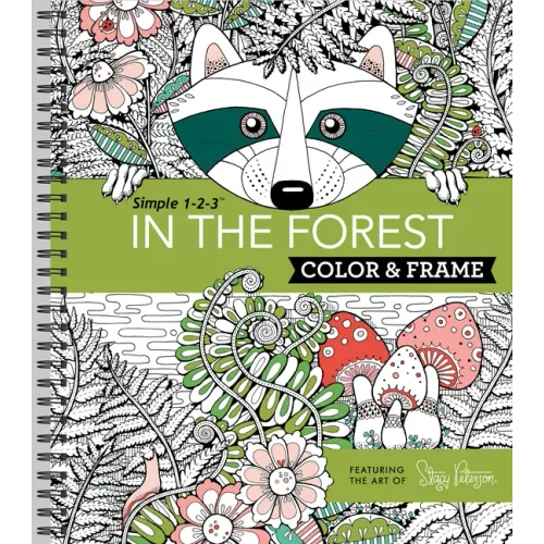 Color & Frame - In the Forest (Adult Coloring Book)