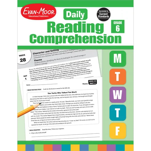 Daily Reading Comprehension, Grade 6 Te