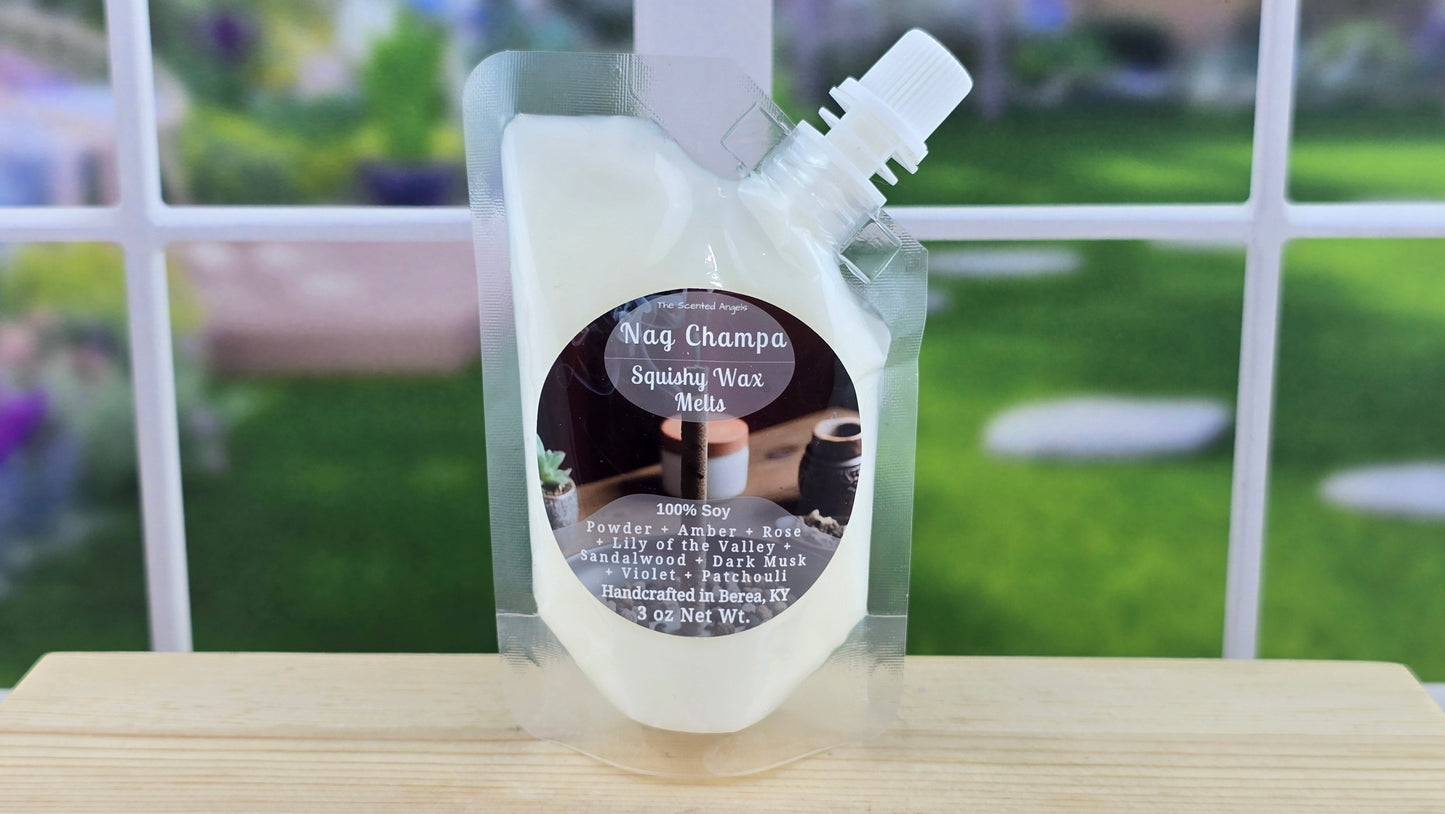 Nag Champa Soy Wax Melts (Clamshells & Squeezable Wax)