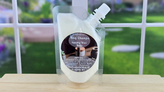 Nag Champa Soy Wax Melts (Clamshells & Squeezable Wax)