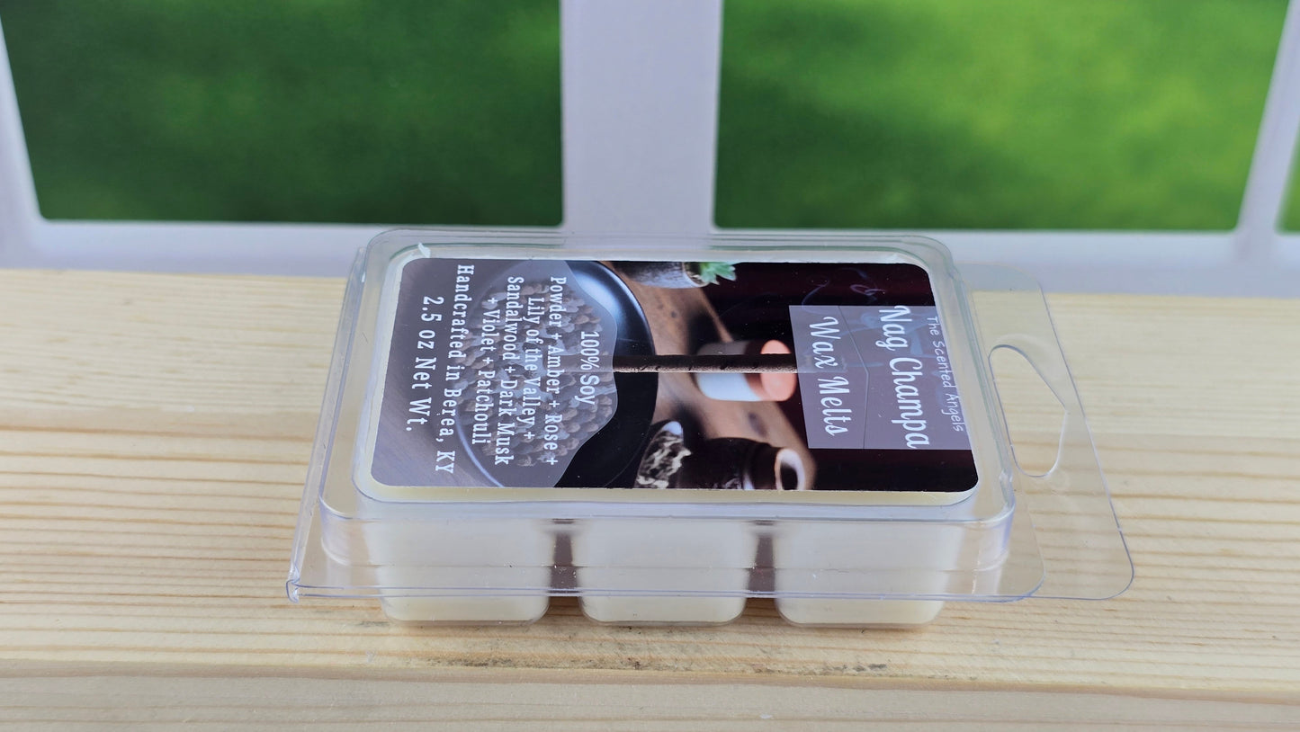 Nag Champa Soy Wax Melts (Clamshells & Squeezable Wax)