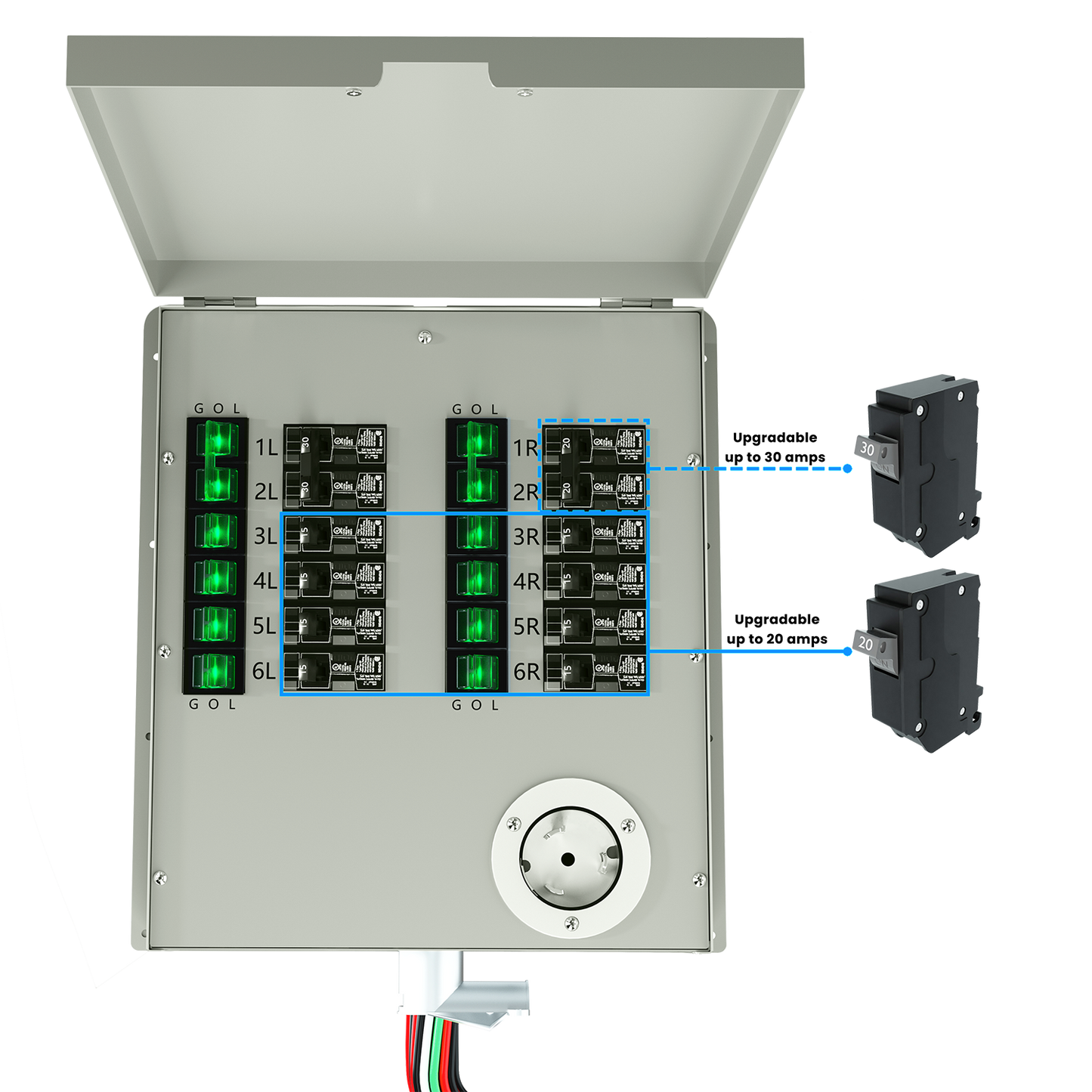 Powerhouse V2 Solar Generator and Transfer Switch