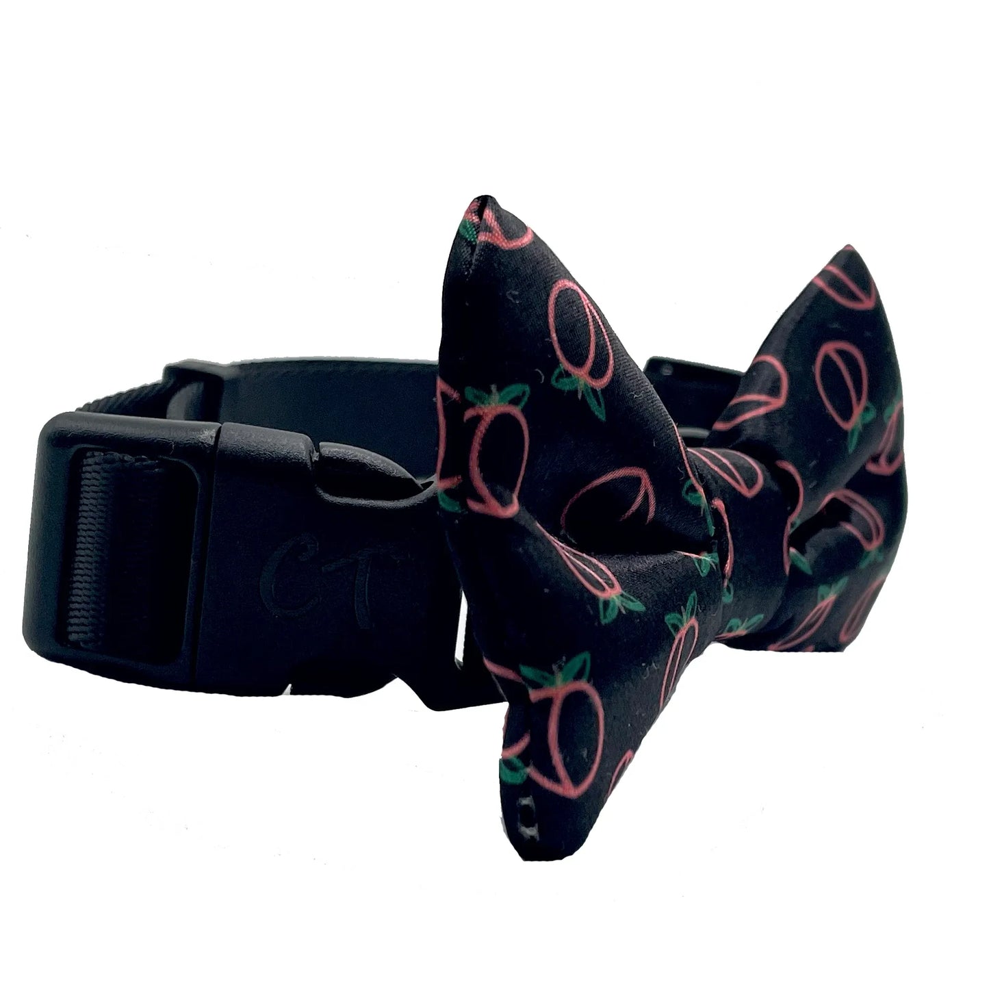 Neon Peach BlackDog Bow Tie