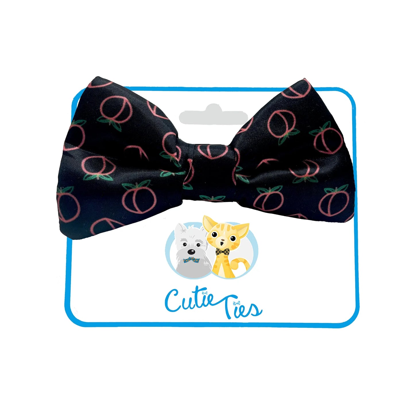 Neon Peach BlackDog Bow Tie