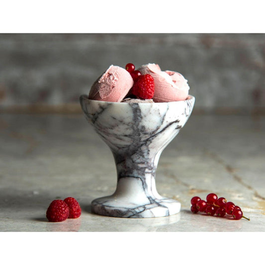 Marble Ice Cream Bowl Case Semi-Polished (D)5" (H)6"