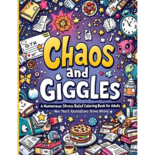 New Year's Resolutions Gone Wrong "Chaos and Giggles: Witty Pages, Sarcastic Quotes, and Humor-Filled Fun for Adults Who Need a Break
