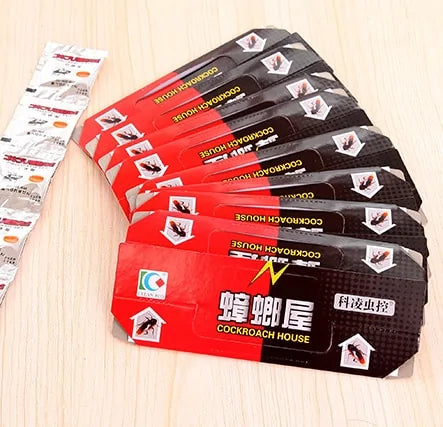 10Pcs Cockroach Sticky Glue Traps 🪳✨ | Eco-Friendly Pest Repellent 🌱 | Non-Toxic Roach Control 🚫