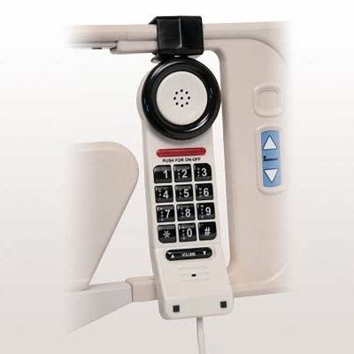 Med-Pat CL Bed Rail Clip for One-Piece Phones | Secure Mounting for Hospital Beds – Available in White, Black, and Beige