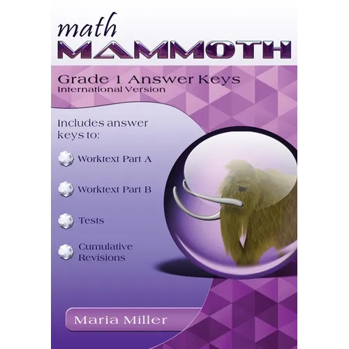 Math Mammoth Grade 1 Answer Keys, International Version