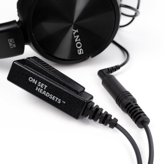 On Set Headsets™️FilmPro Y Motorola M1 2-Pin Compatible Connector (Black)