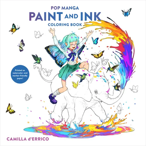 Pop Manga Paint and Ink Coloring Book
