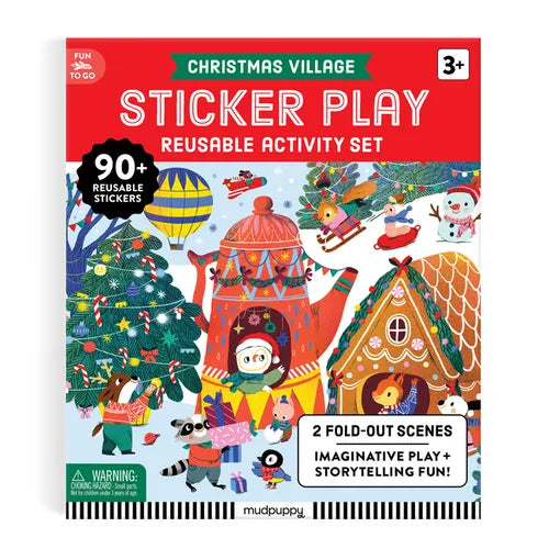 Christmas Village Sticker Play Reusable Activity Kit
