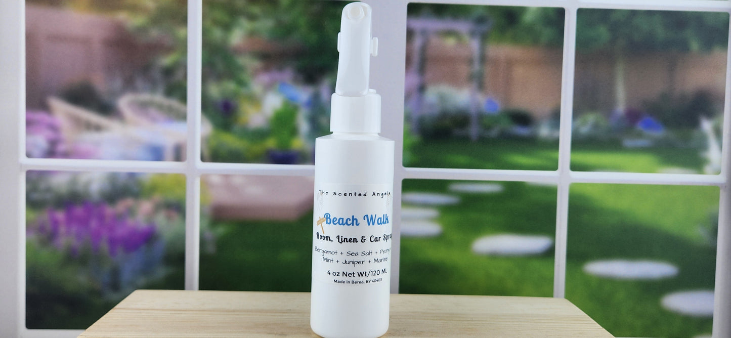 Beach Walk Room, Linen, and Car Odor Eliminating Spray Long-Lasting 4 oz