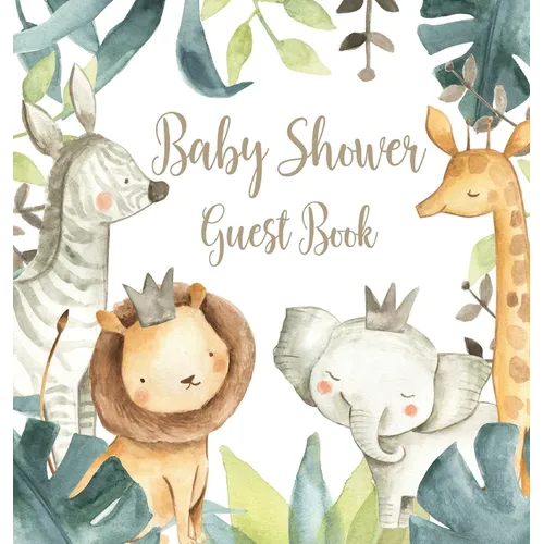 Safari Baby Shower Guest Book (Hardcover)