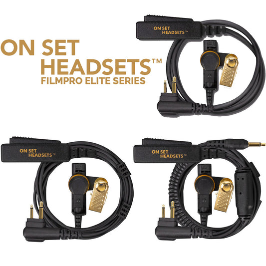 On Set Headsets™️ FilmPro 2-Pin Motorola M1 Elite Series